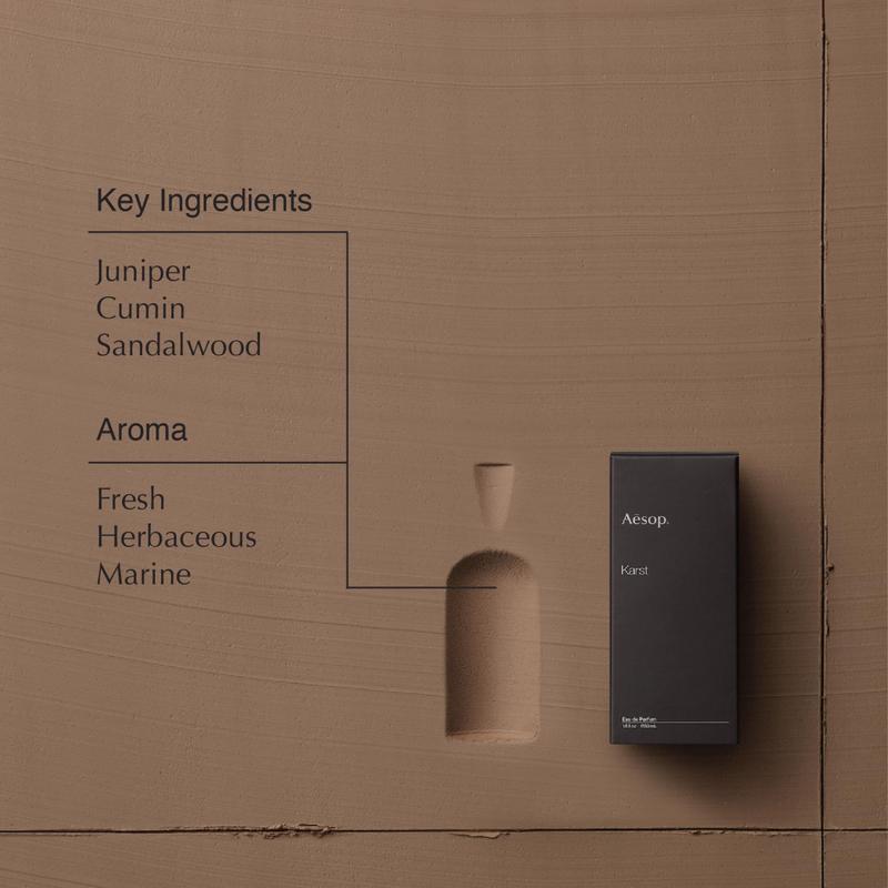Perfume Aesop Karst Eau de Parfum 50mL para todos os gêneros